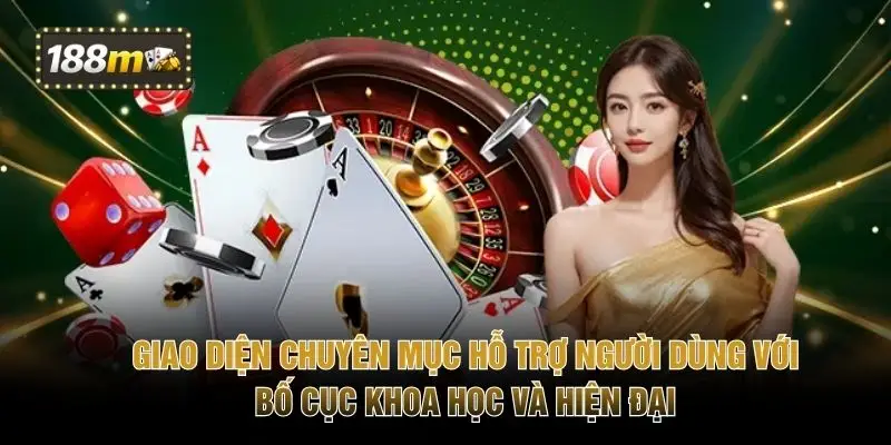 Giao diện chuyên mục hỗ trợ người dùng với bố cục khoa học và hiện đại